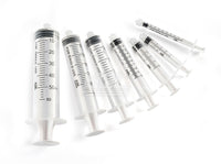 Disposable 3-piece syringes