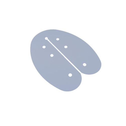 Attelle nasale interne bi-valve