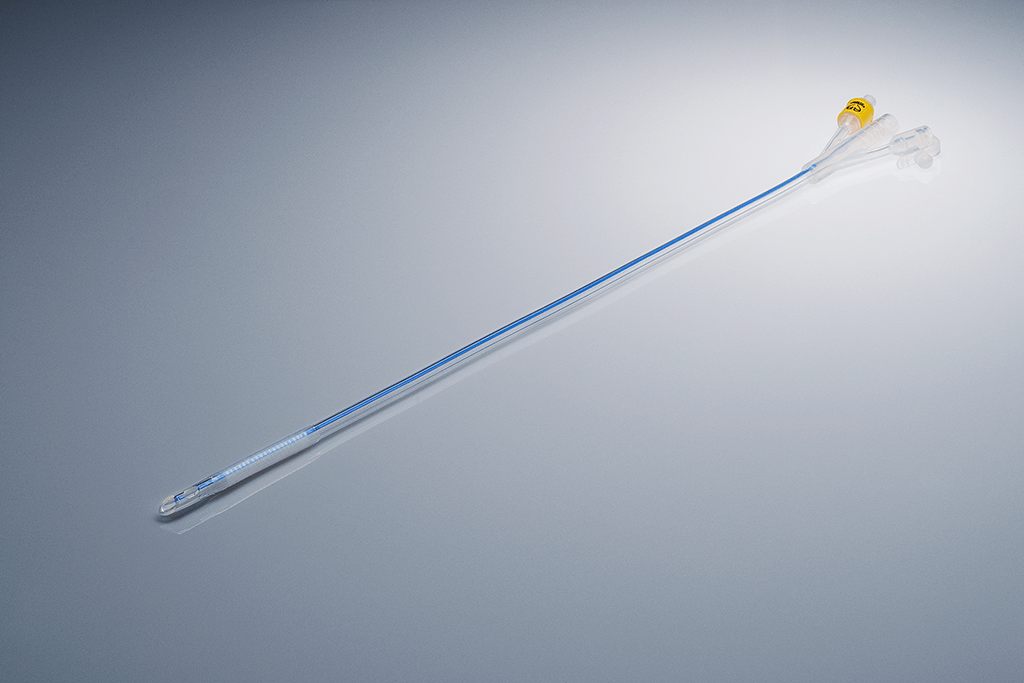 Sonda prostática de silicona de 3 vías DERECHA MetzeCare™