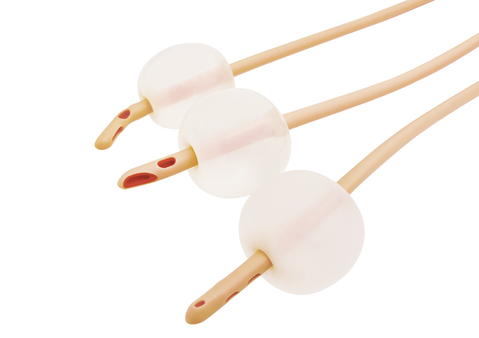 Sonde à ballonnet 3 voies en latex armé 50ml à 80ml