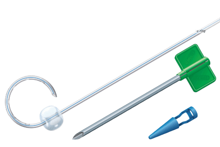 Set de drainage sus-pubien Pigtail avec sonde de Foley 100% silicone