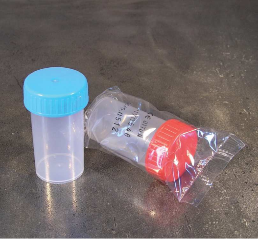 Pots Prelevements Rouges Pot de recueil échantillons 60ml - Transport Pneumatique | Flacons ...