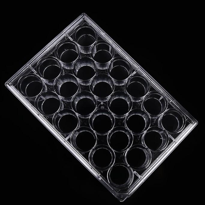 10 Plaques De Culture Cellulaire 96 Puits à Fond Plat - Polystyrène Transparent Avec Couvercle, Pour Laboratoire