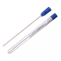 Swab in plastic tube with wooden rod