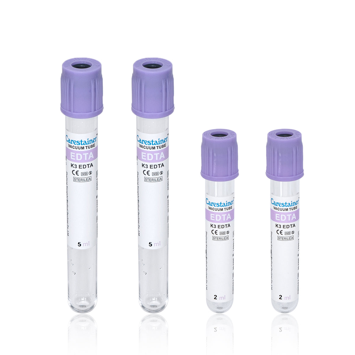 Carestainer™ Tubo de recogida al vacío EDTAK2/K3 Tubos para hematología