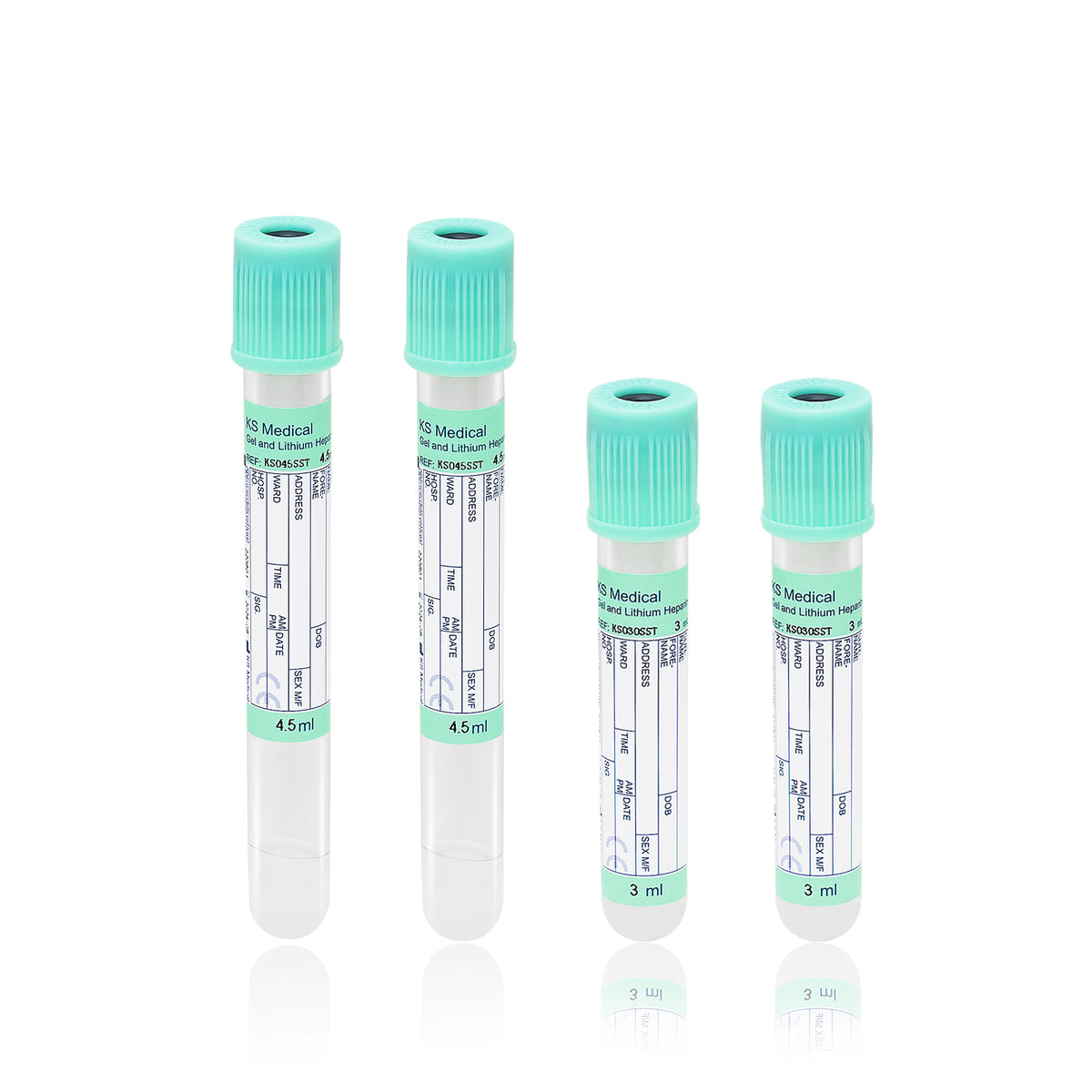 Carestainer™ Vacuum Collection Tube Heparinized Tubes with Separating Gel for Plasma Analysis