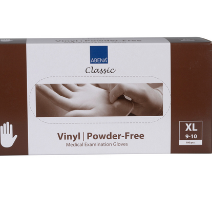 Vinyl medical examination gloves